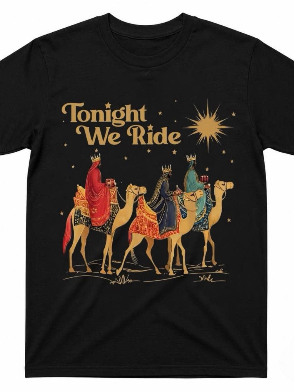 Gildan Black 'Tonight We Ride' Three Kings Graphic Tee